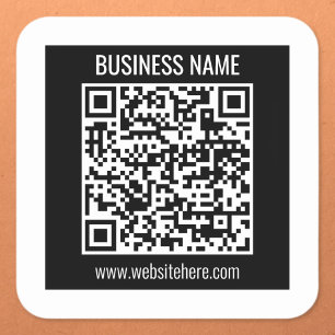 Erstellen Sie sofort einen modernen QR-Code Quadratischer Aufkleber