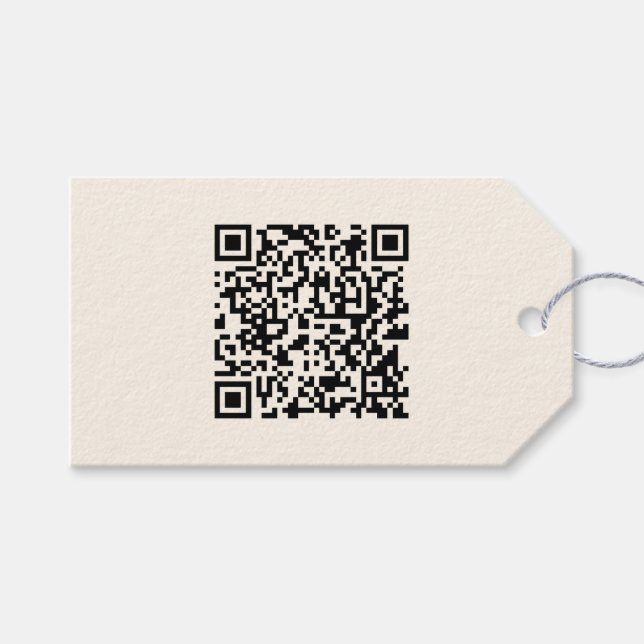 Erstellen Sie sofort einen QR-Code | Bearbeiten vo Geschenkanhänger (Vorderseite (Horizontal))