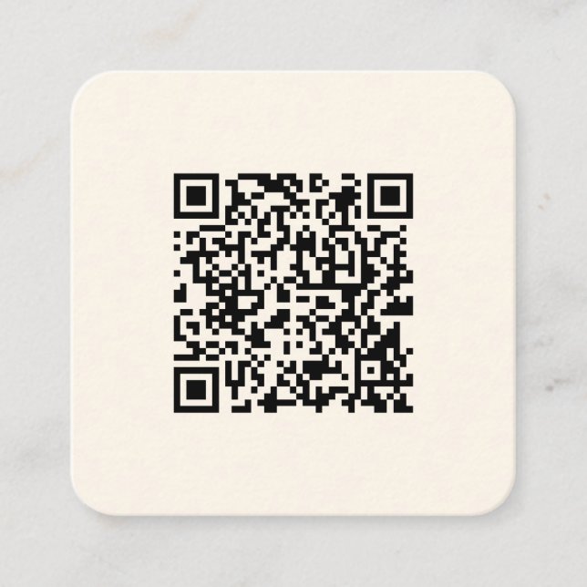 Erstellen Sie sofort einen QR-Code | Bearbeiten vo Quadratische Visitenkarte (Vorderseite)