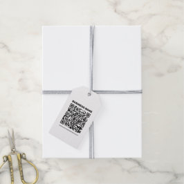 Erstellen Sie sofort einen QR-Code für jede Websit Geschenkanhänger