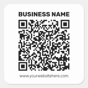 Erstellen Sie sofort einen QR-Code für jede Websit Quadratischer Aufkleber
