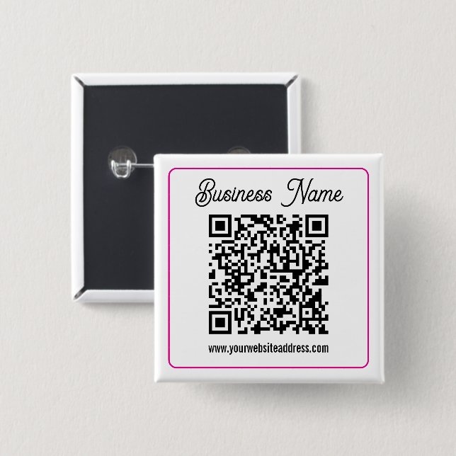 Erstellen Sie sofort einen scannbaren QR-Code für  Button (Vorne & Hinten)