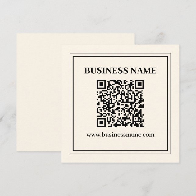 Erstellen Sie sofort einen skalierbaren QR-Code fü Mitteilungskarte (Vorne/Hinten)