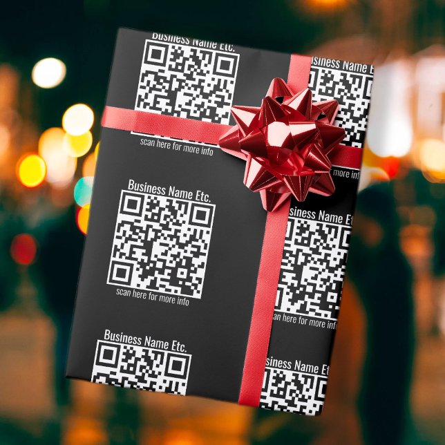 Erstellen Sie sofort geteerte Muster QR Code & Nam Geschenkpapier (Von Creator hochgeladen)