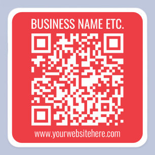 Erstellen Sie sofort Ihren eigenen QR-Code   Edita Quadratischer Aufkleber