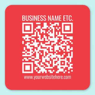 Erstellen Sie sofort Ihren eigenen QR-Code   Edita Quadratischer Aufkleber