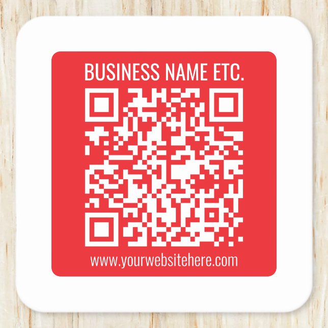 Erstellen Sie sofort Ihren eigenen QR-Code | Editi Rechteckiger Pappuntersetzer (Von Creator hochgeladen)