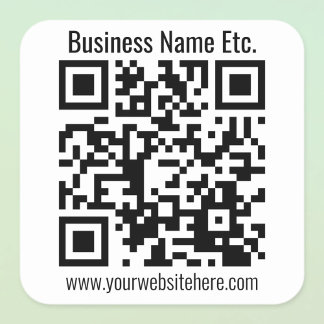 ERSTELLEN SIE STÄNDIG SCANNBAREN QR-Code Quadratischer Aufkleber