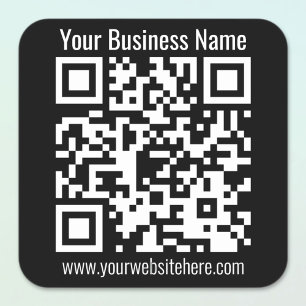 ERSTELLEN SIE STÄNDIG SCANNBAREN QR-Code Quadratischer Aufkleber