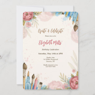 Erstellen und Feiern Einladung