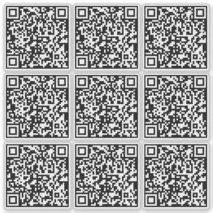 Erstellen von 9 scannbaren QR-Codes sofort transpa Aufkleber