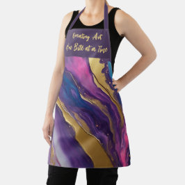 Erstellen von Art One Bite at Time - Abstrakt Schürze