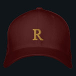 Erstellen von benutzerdefinierten Monogram Mens Wo Bestickte Baseballkappe<br><div class="desc">Gestalten Sie Ihre eigene, personalisierte, goldene mit Monogramm, coole, stilvolle, hochwertige, wirklich bequeme Passform, bestickt, dehnbar Flex-Wolle Jungs Mädchen Teens Damen unisex Baseball Kappe / Hut, mit Ihrem Monogramm auf der Vorderseite, Silberunterbill, verschmolzen harten Buckram 8, 89 cm. Kronen, 6 genähte Augenlider Atmungsfähigkeit, und Tapeten. Geben Sie einfach Ihr Monogramm...</div>