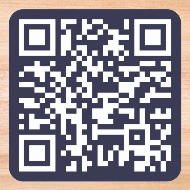 Erstellen von benutzerdefinierten QR-Code Website  Quadratischer Aufkleber (Create Custom QR Code Small Business Owner Website Square Sticker)