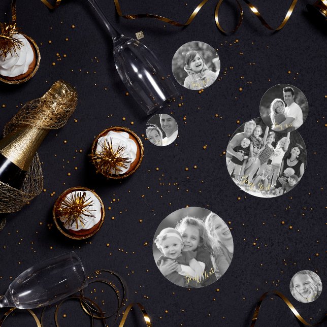 Erstellen von benutzerdefinierten Vintagen Schwarz Konfetti (Create Custom Vintage Black and White Photo Text Confetti)