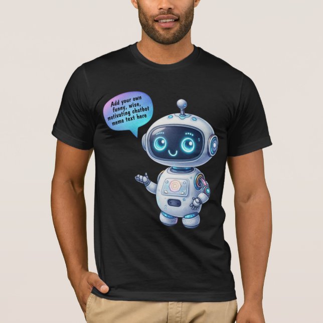 Erstellen von Chatbot-Memos mit Niedlichen Cartoon T-Shirt (Vorderseite)