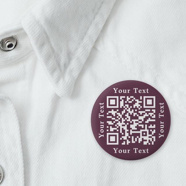 Erstellen von dunklen Rose Pink Website URL Prüfun Button (Create Dark Rose Pink Website URL Scan Me QR Code Button)