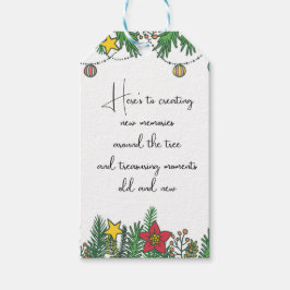 Erstellen von Erinnerungen rund um den Baum Geschenkanhänger