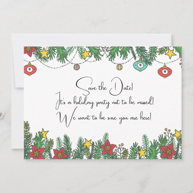 Erstellen von Erinnerungen rund um den Baum Save The Date (Vorderseite)