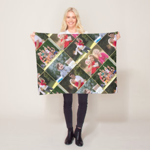 Erstellen von Familienkindern Haustiere Hochzeit 5 Fleecedecke