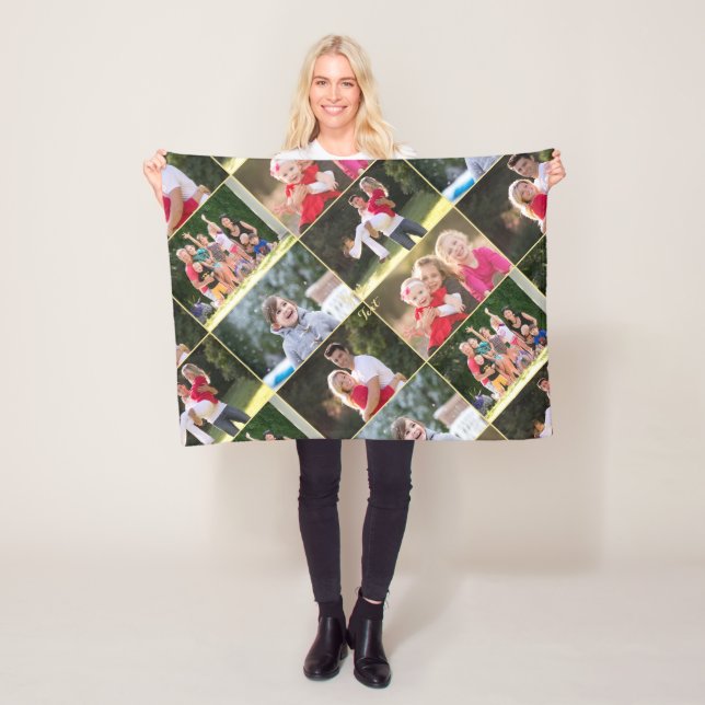 Erstellen von Familienkindern Haustiere Hochzeit 5 Fleecedecke (Beispiel)