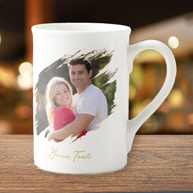 Erstellen von individuellem Foto- und Textteppich  Prozellantasse (Create Custom Photo and Text Tea Coffee Soup Cider Bone China Mug)