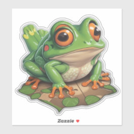 Erstellen von Joy Frog inspiriert Aufklebersammlun Aufkleber