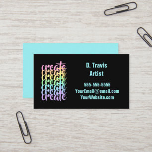 Erstellen von "Pastell Rainbow Business Cards" Visitenkarte