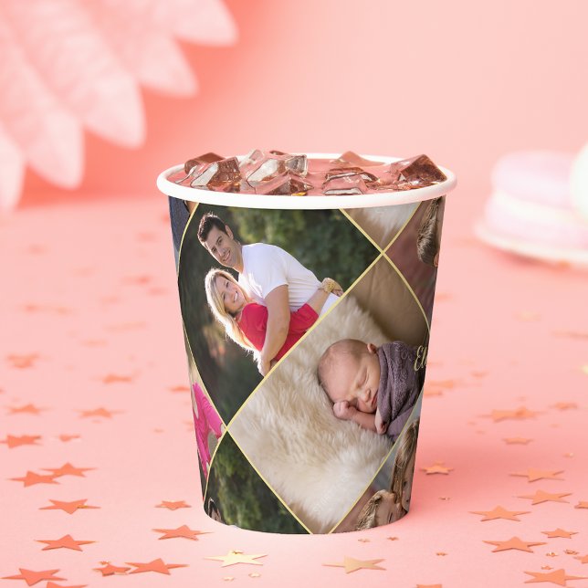 Erstellen von Personalisierten Fotolage-Party-Papi Pappbecher (Create Personalized Photo Collage Party Paper Cups)