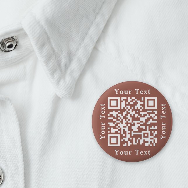 Erstellen von Rust Brown Website URL Prüfung Me QR Button (Create Rust Brown Website URL Scan Me QR Code Button)