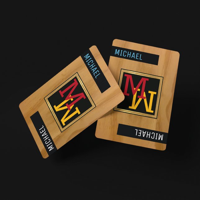 Erstellen von Spielkarten / Monogramm (Name + Init (play the game...)