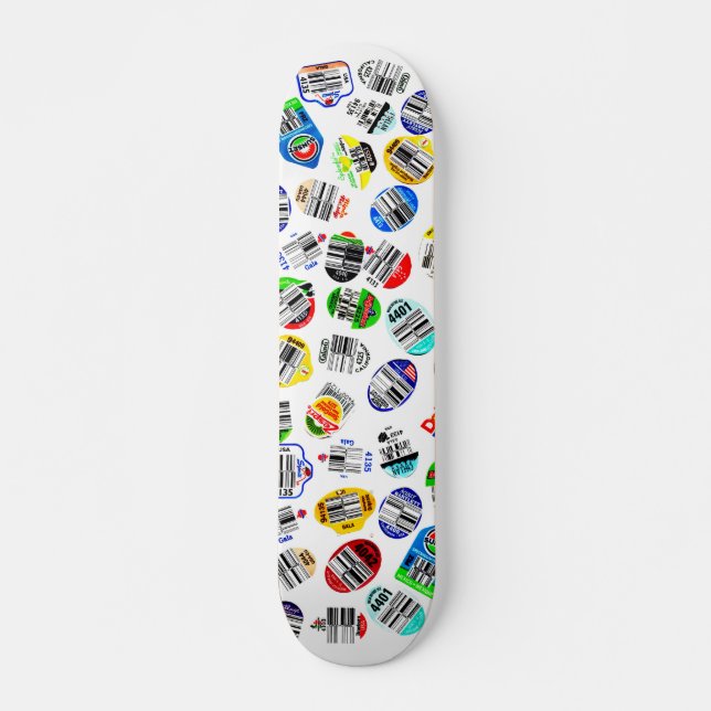 Erstellen von Strichcodeklebern Skateboard (Vorne)