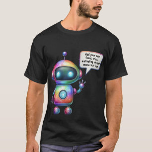 Erstellen von Talking-Chatbot-Memos Cartoon-Vorlag T-Shirt