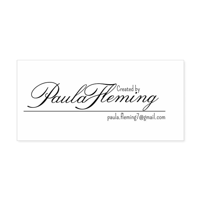 Erstellt durch Briefmarke mit E-Mail Permastempel (Design)