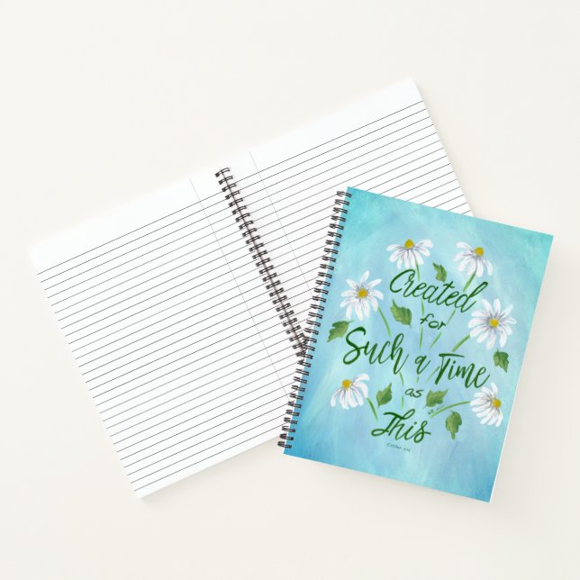 Erstellt für so eine Zeit wie dieses Notebook Notizbuch (Innenseite)