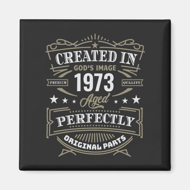 Erstellt in Gottes Bild individuell angepasst Magnet (Vorne)