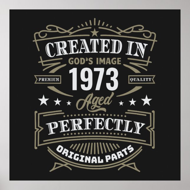 Erstellt in Gottes Bild individuell angepasst Poster (Vorne)