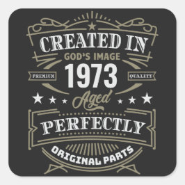 Erstellt in Gottes Bild individuell angepasst Quadratischer Aufkleber