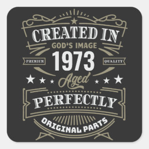 Erstellt in Gottes Bild individuell angepasst Quadratischer Aufkleber