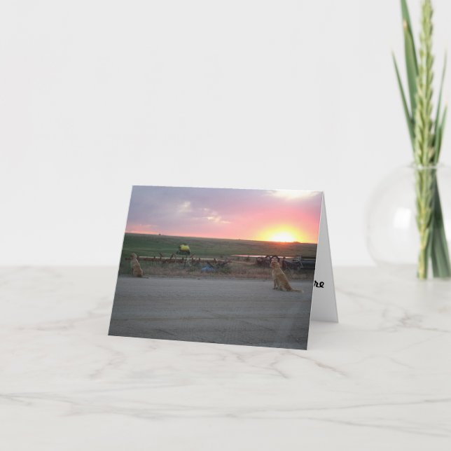 Erstellt in seiner Bildkarte Dankeskarte (Vorderseite)