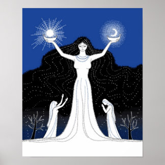 Erstellung eines Posters aus Sonne und Mond Poster