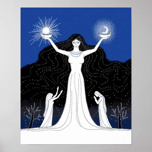 Erstellung eines Posters aus Sonne und Mond Poster (Vorne)