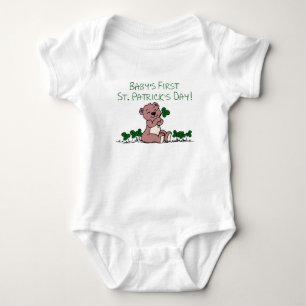 Ersten St Patrick Tag Baby Strampler