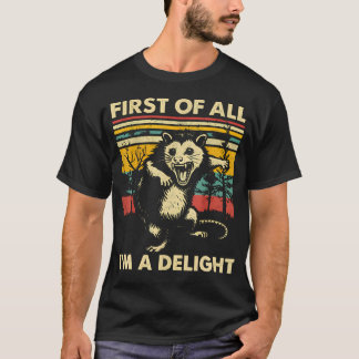 Erstens Bin Ich Ein Vergnügen Lustiger Spruch Sark T-Shirt