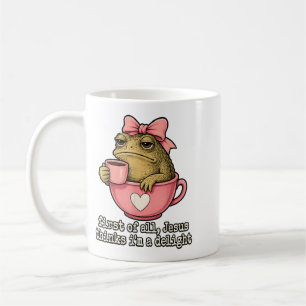 Erstens denkt Jesus, eine entzückende Kröte Kaffee Kaffeetasse