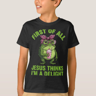 Erstens denkt Jesus, ich bin ein entzückendes Desi T-Shirt