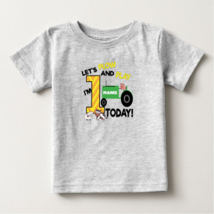 Erster 1. Geburtstag - Party für den landwirtscha Baby T-shirt