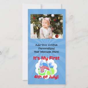 Erster 4. Juli Colorful Blue Baby