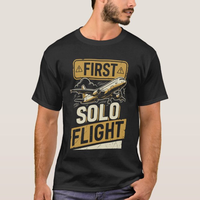 Erster Alleinflug T-Shirt (Vorderseite)