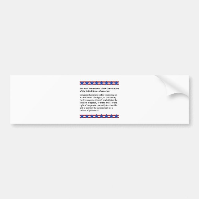 Erster Änderungsantrag Autoaufkleber (Vorne)